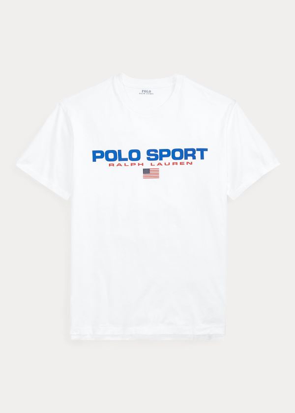 Playeras Polo Ralph Lauren Hombre Blancos - Polo Sport Cotton - HVZTC1527